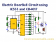 DoorBell Circuit using IC555 and CD 4017